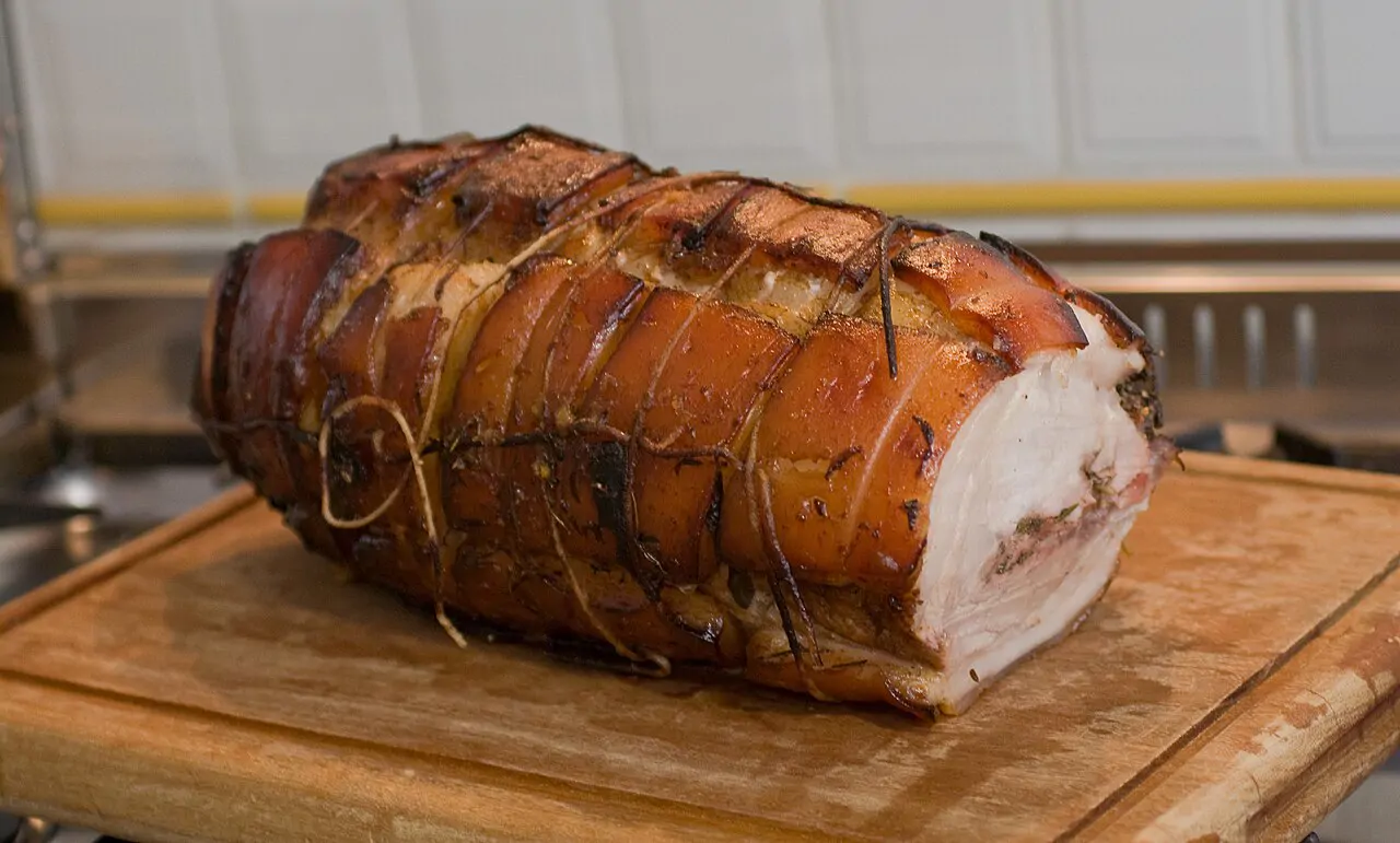 Porchetta, servita nelle fiere e nei mercati abruzzesi
